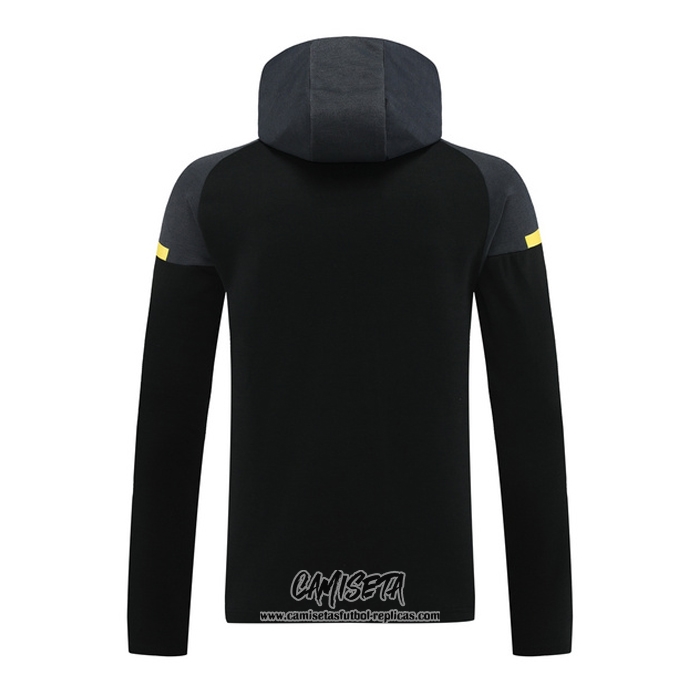 Chaqueta con Capucha del Borussia Dortmund 2024-2025 Negro